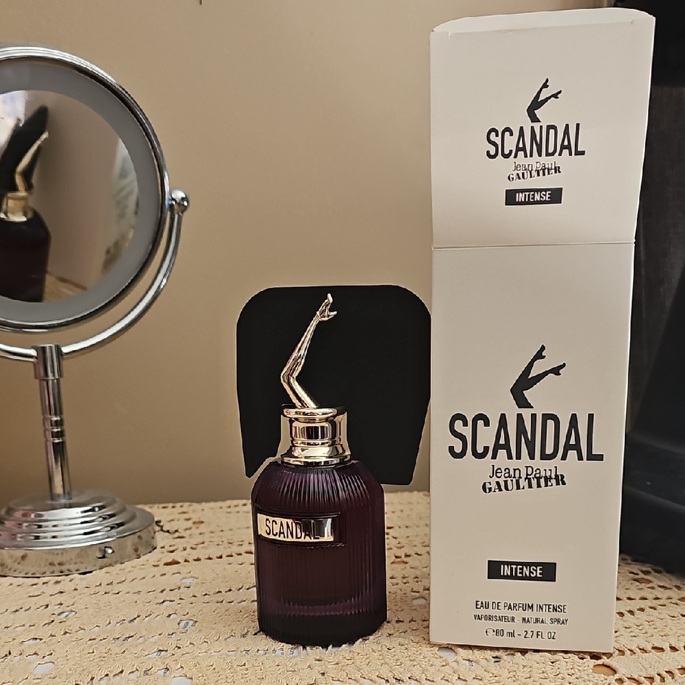 Jean Paul Gaultier Scandal Intense Perfume with Gold Accents